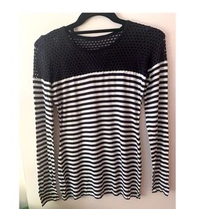 Long sleeve stripe t shirt